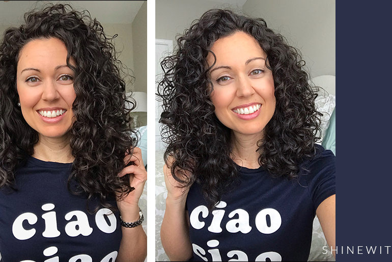 Number One Tip For Better Curls: It’s All About the Cut before and after curly hair cut
