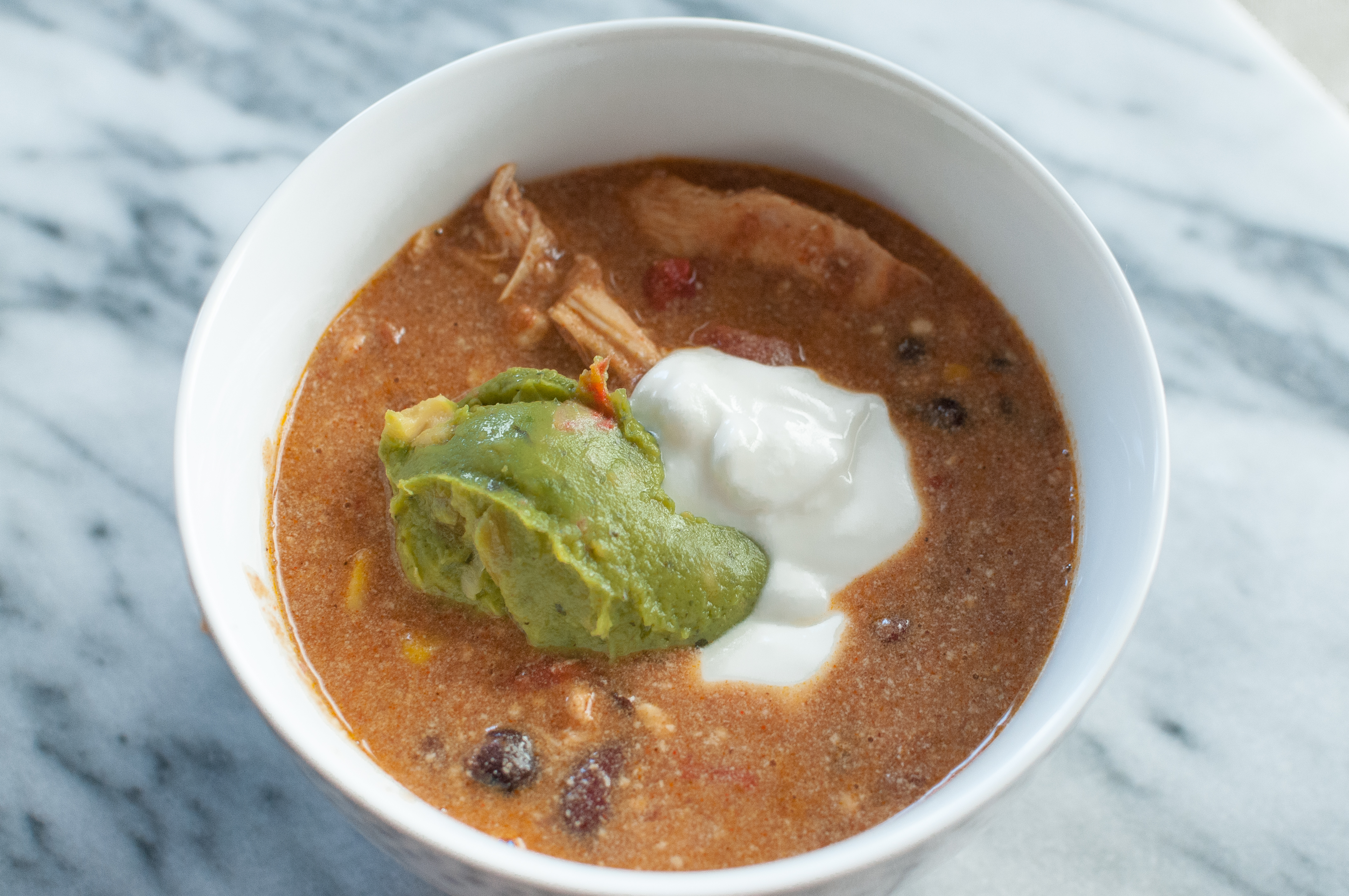 Crockpot Gluten Free Chicken Enchilada Chili Recipe