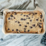 gluten free dairy free paleo blueberry bread recipe