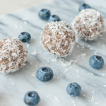 4 ingredients paleo ball recipe blueberries