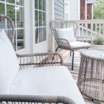 how to decorate a small balcony: minimalist style