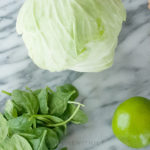 vegetables on marble countertop
