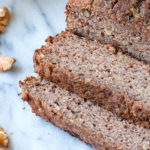 gluten free banana bread with walnuts