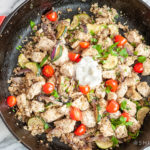 gluten free dairy free one pan greek meal recipe