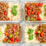 ground turkey paleo fajita bowl meal prep recipe