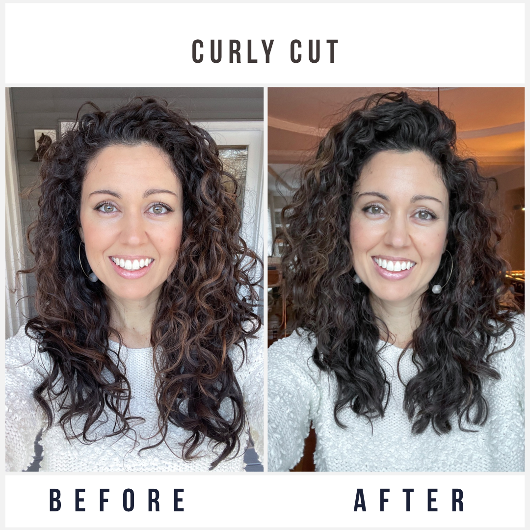 Curly Hairstyle With Layers For Winter Shine With JL Curly Hairstyle With Layers For Winter Shine With JL