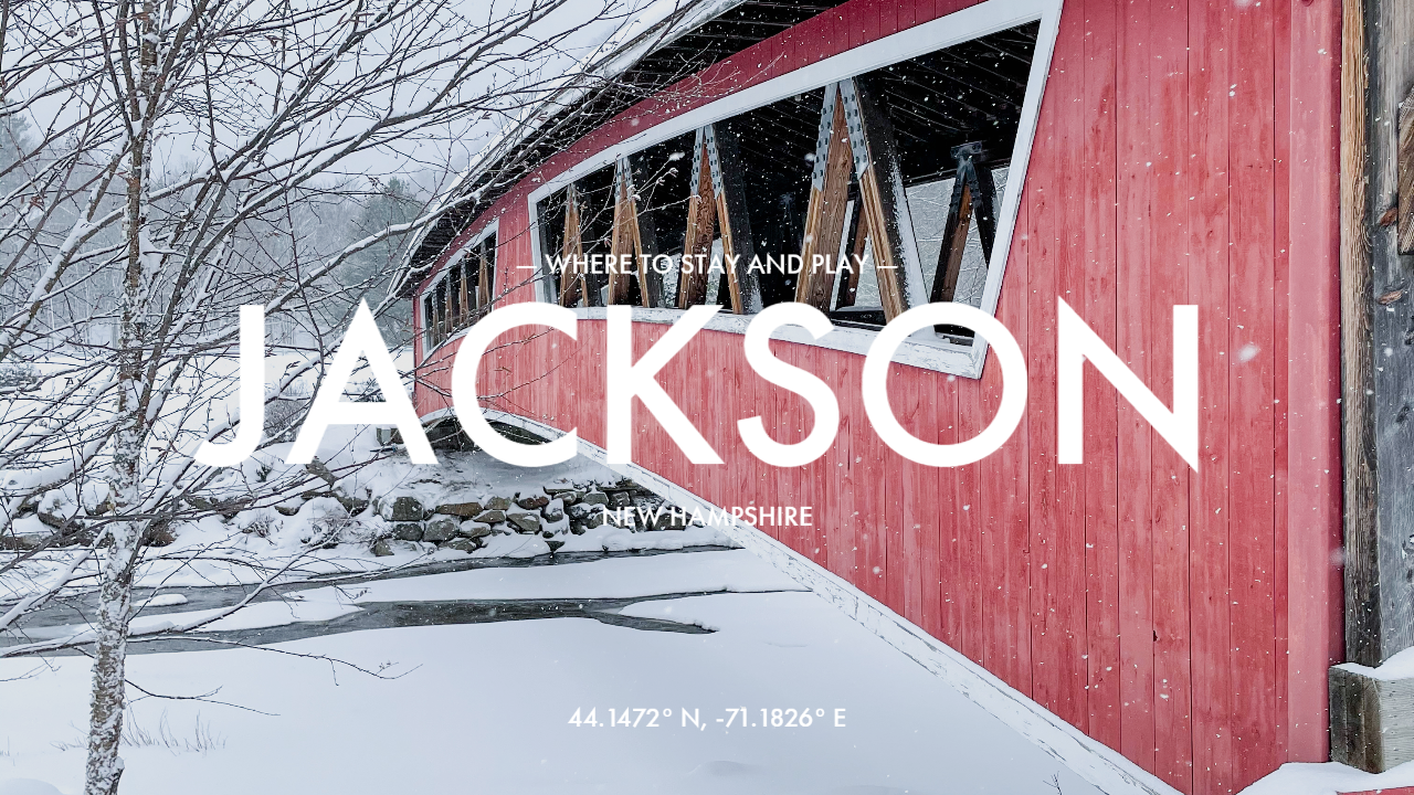 Romantic Getaway at The Wentworth Inn Jackson, NH Shine with JL