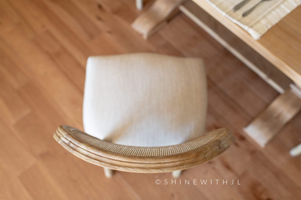 How I Protect My Upholstered Cane Back Dining Chairs