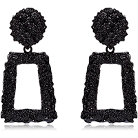 Chunky Black Statement Earrings Chunky Black Statement Earrings