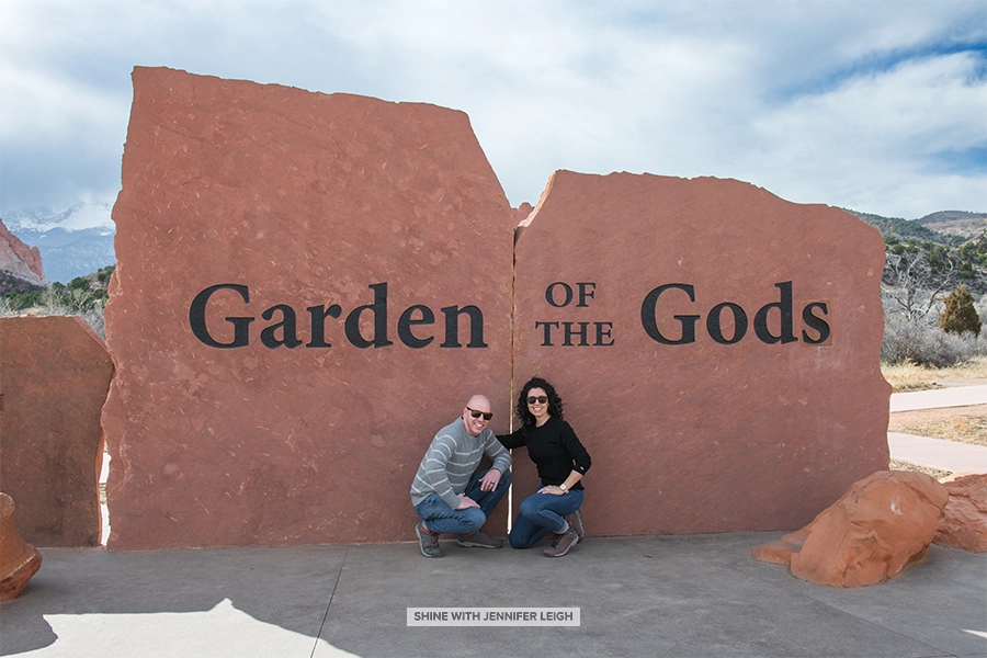 Shine with Jennifer Leigh Hiking Garden of the Gods Colorado Springs