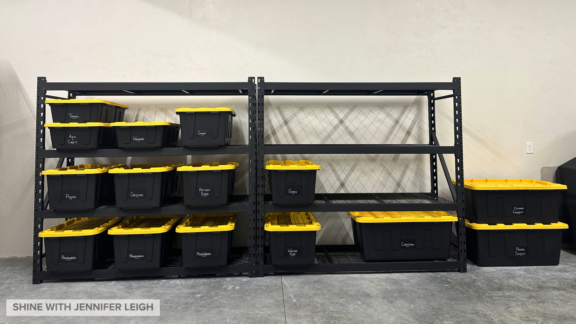 Industrial Shelving Rack for Garage Organization
