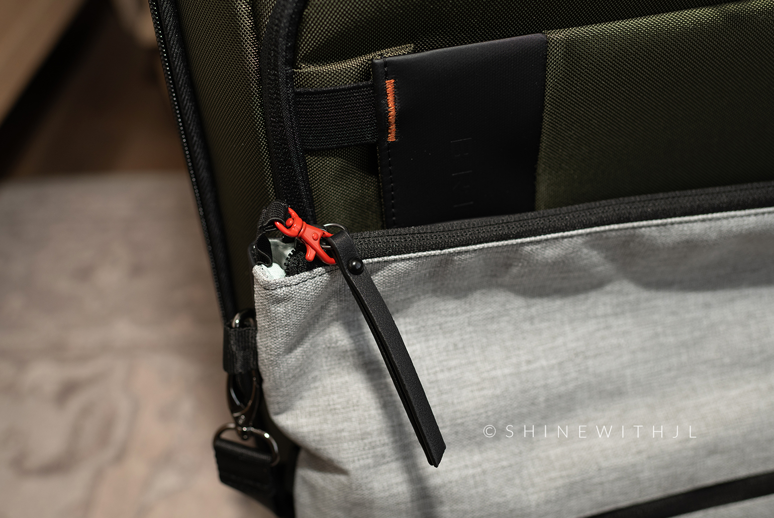 Locking-Zipper-Anti-theft-Best-Crossbody-Bag-for-Travel-Review-ShinewithJL Locking zipper on sherpani anti-theft crossbody bag for travel to europe