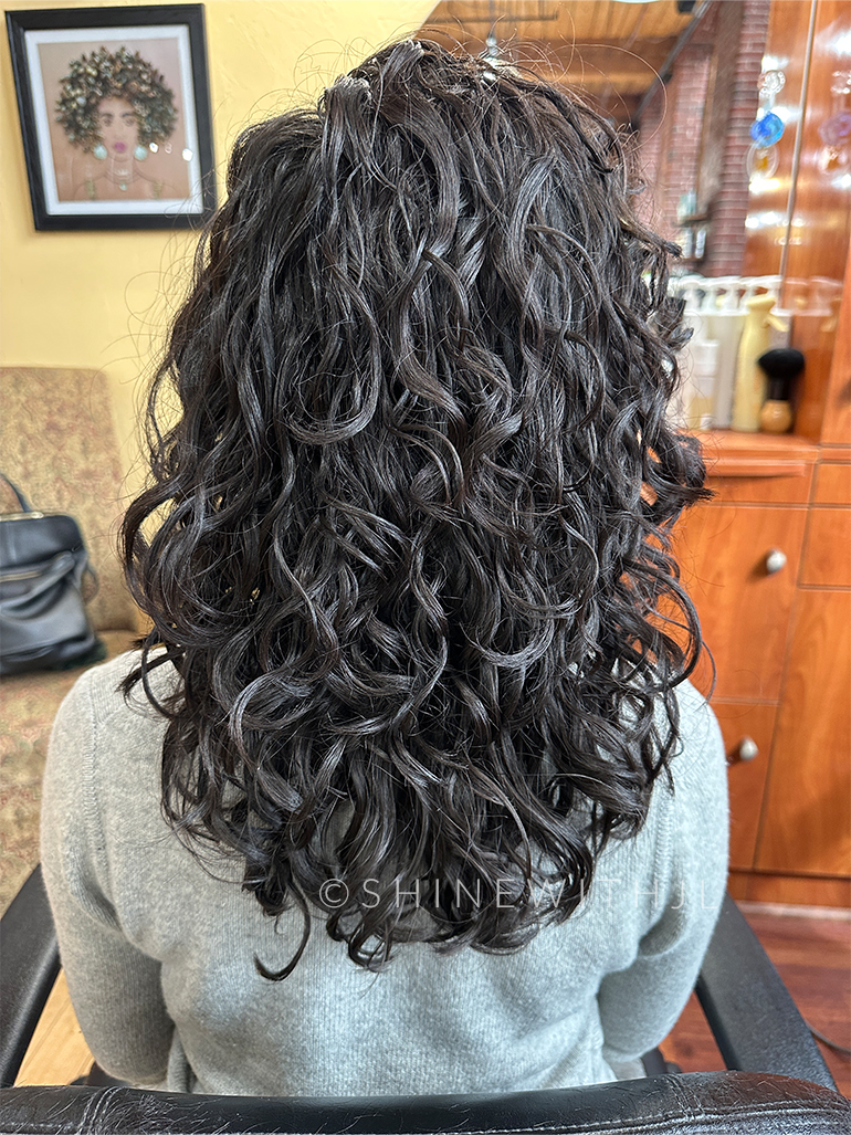 Best Haircut for 2C Hair: My Spring Curly Cut Before Italy - Shine with JL