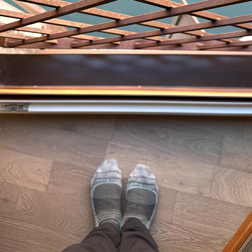 My Darn Tough Socks in Venice Italy early spring