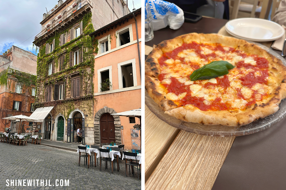 1 Day Vatican Itinerary Eat Gluten Free pizza at Mama Eats and Borgo Pio