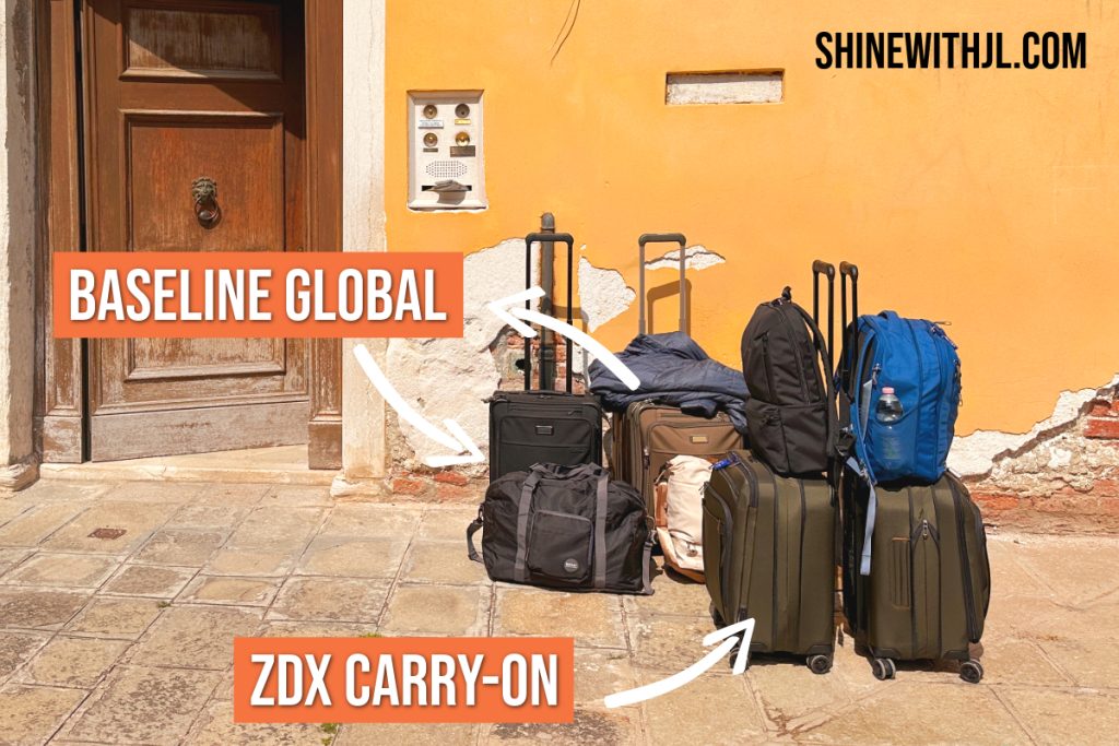 Briggs Riley Carry On Luggage International Side-by-side comparison of Briggs & Riley ZDX and Baseline carry-on luggage for Italy travel