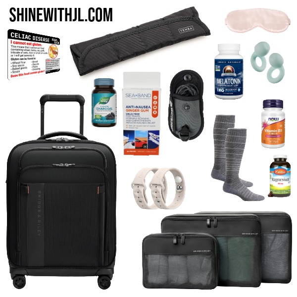 Flight and travel comfort gifts for Italy – carry-on essentials used by Jennifer Leigh