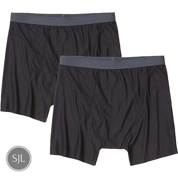 ExOfficio men's underwear as part of a carry-on only travel capsule wardrobe for spring travel through Italy.
