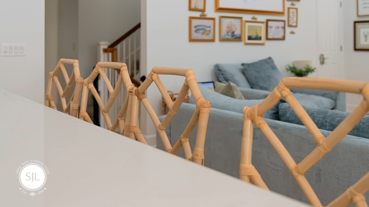 Woven Textures Coastal Rental Woven coastal textures inside an Anna Maria Island beach house