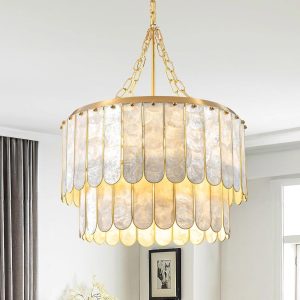 Shell Chandelier French Coastal Shell Chandelier French Coastal