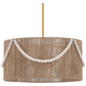 French Coastal Rattan Woven Pendant Light French Coastal Rattan Woven Pendant Light
