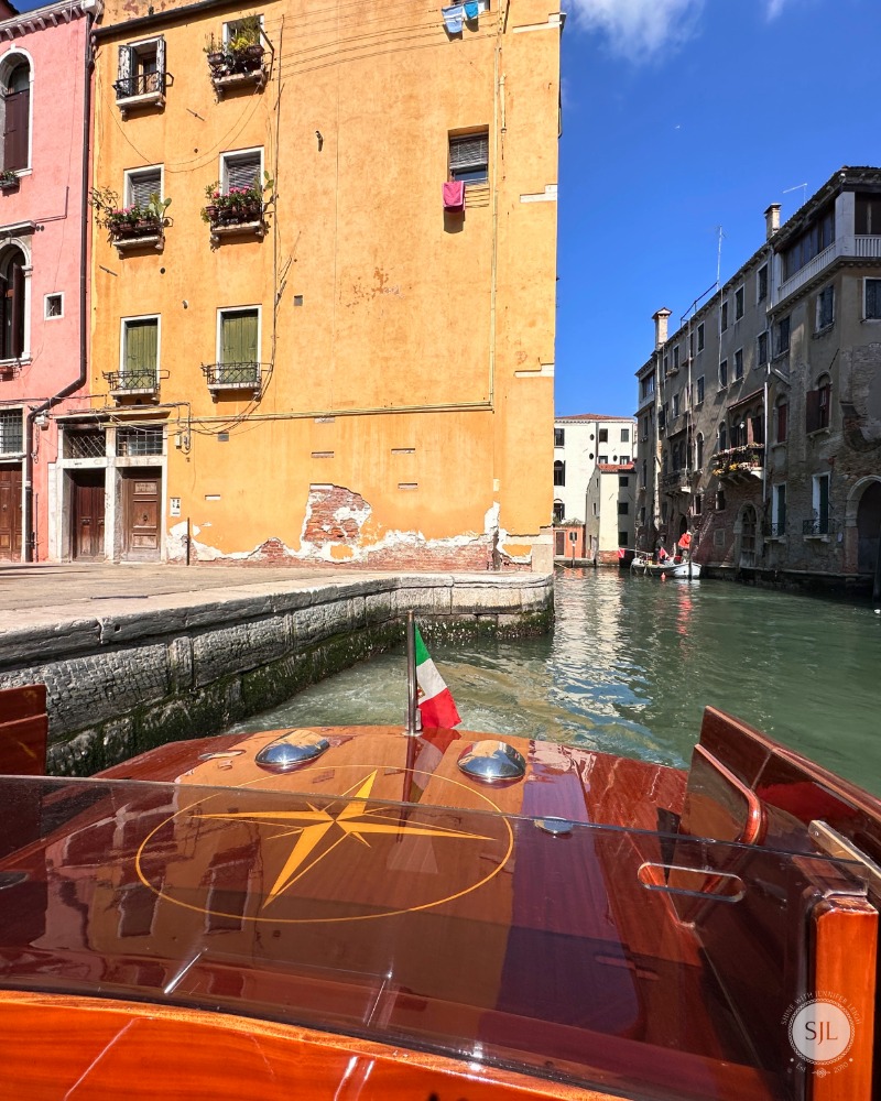 Private Water Taxi in Venice private water taxi arrival in Venice during our Italy trip