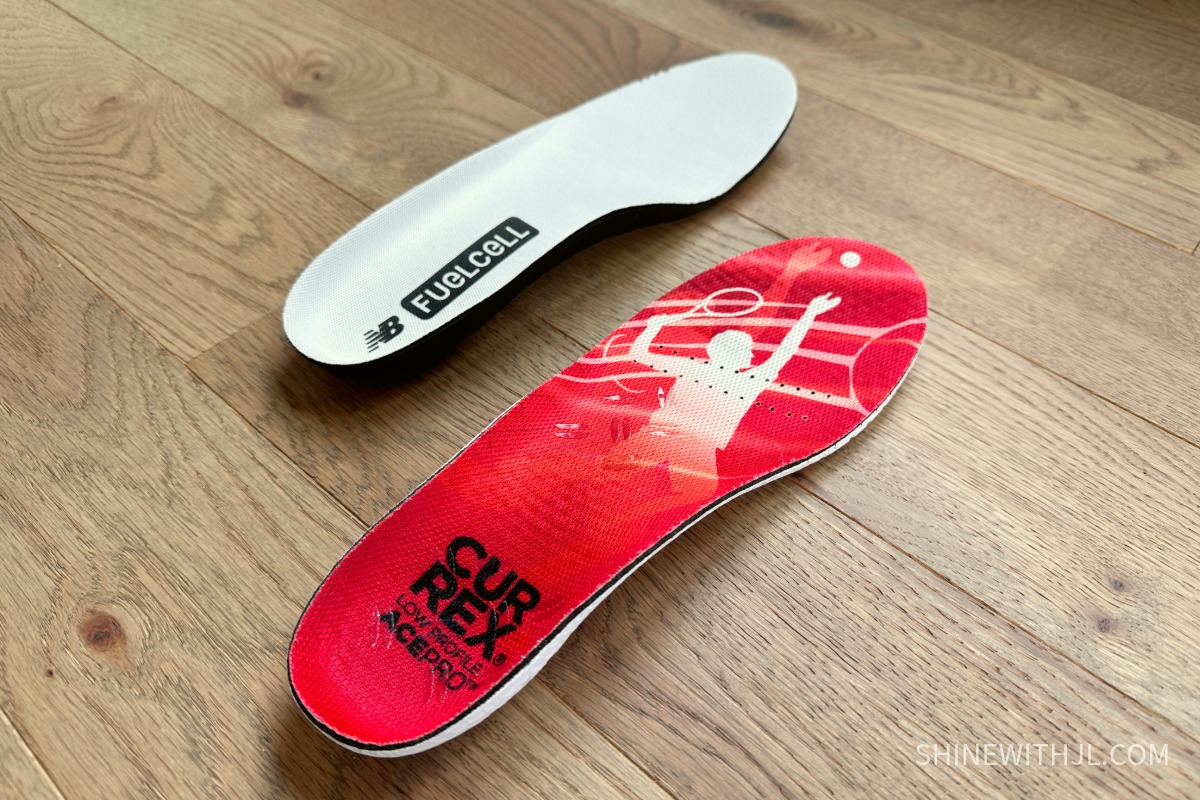 CURREX AcePro Low Arch Insole for New Balance Court Shoes CURREX AcePro Low Arch insole used to replace the original New Balance shoe insole
